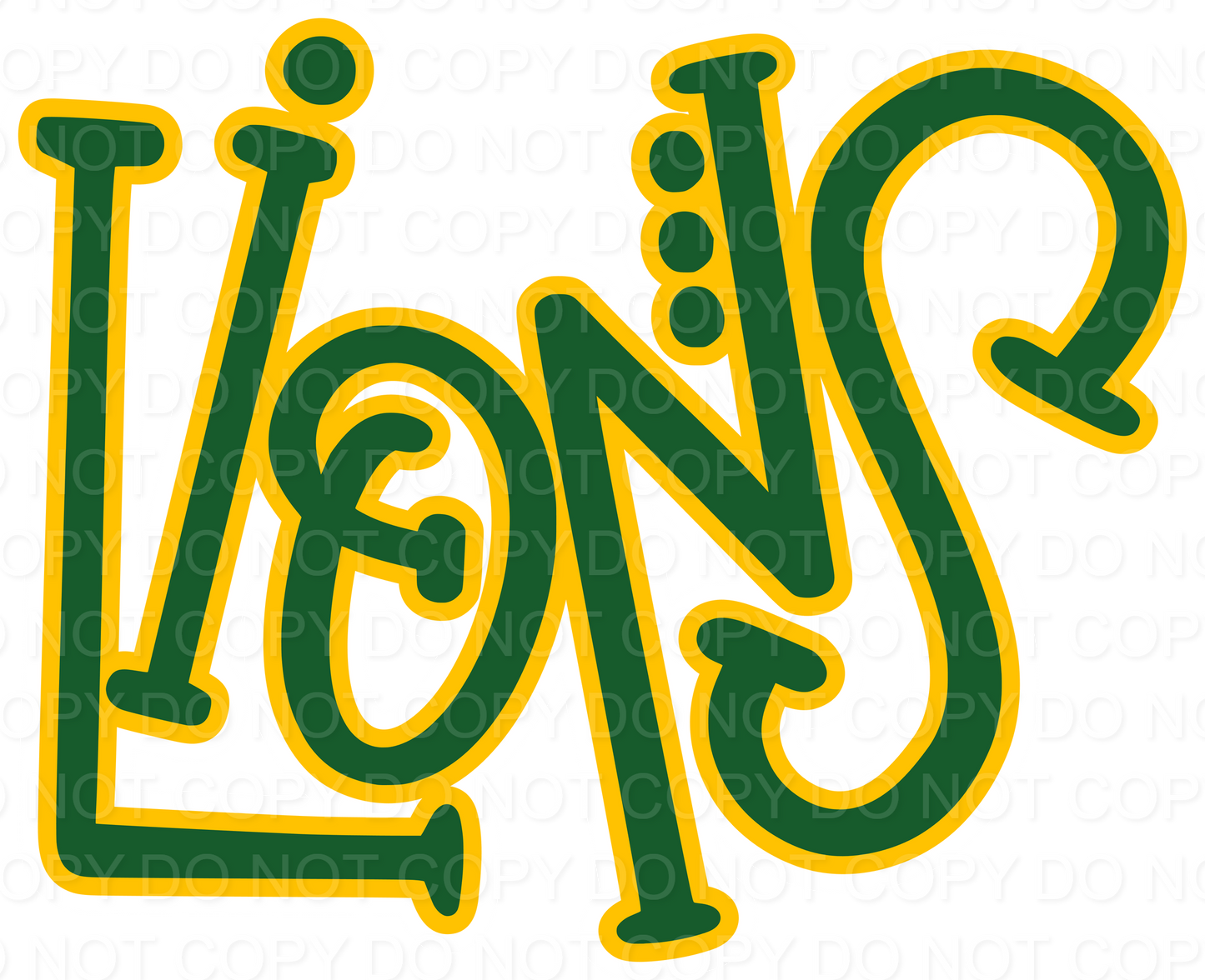 LIONS GS DOTS SE (Direct To Film)