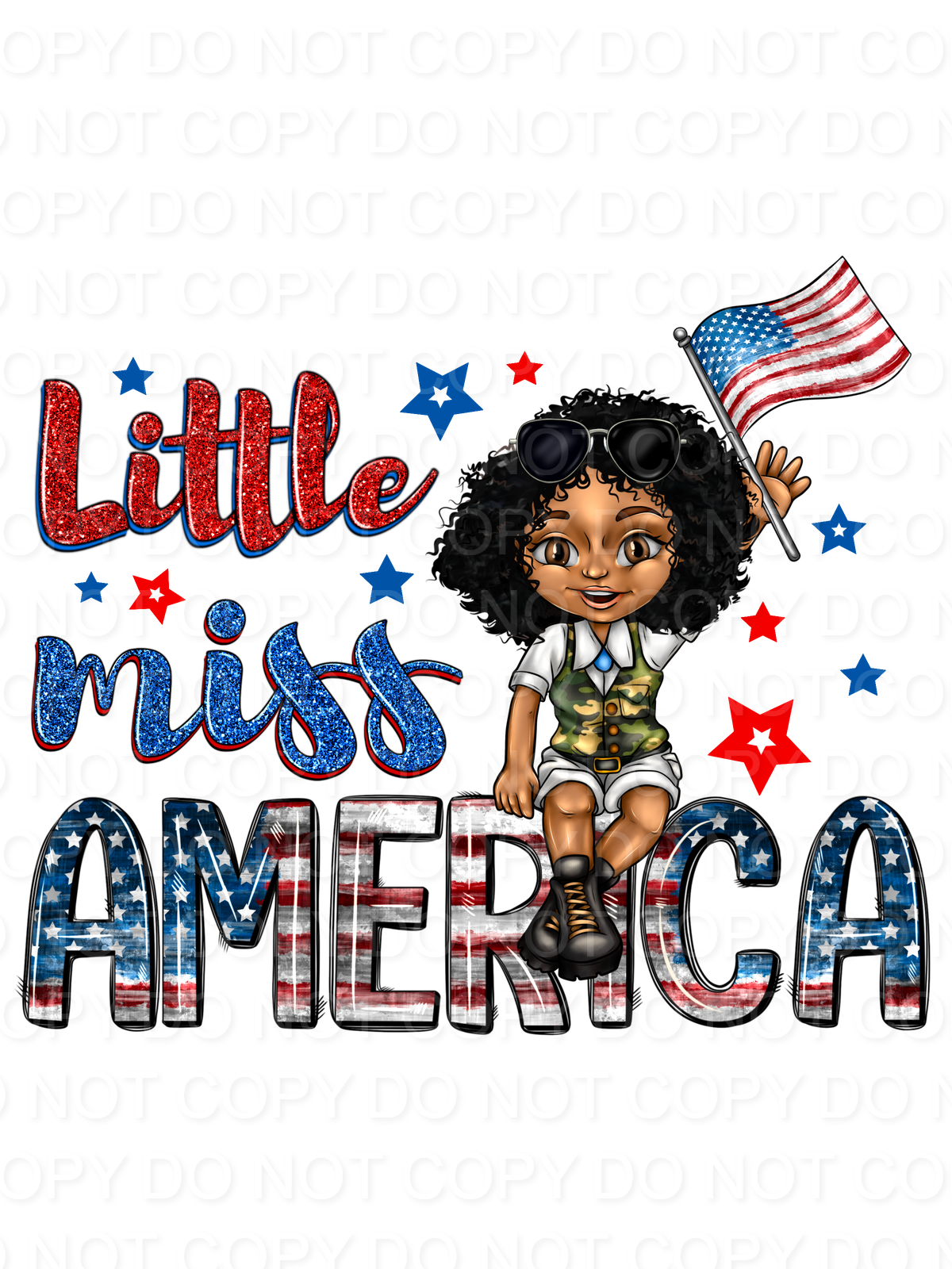 Little Miss America Afro Girl (Direct To Film)