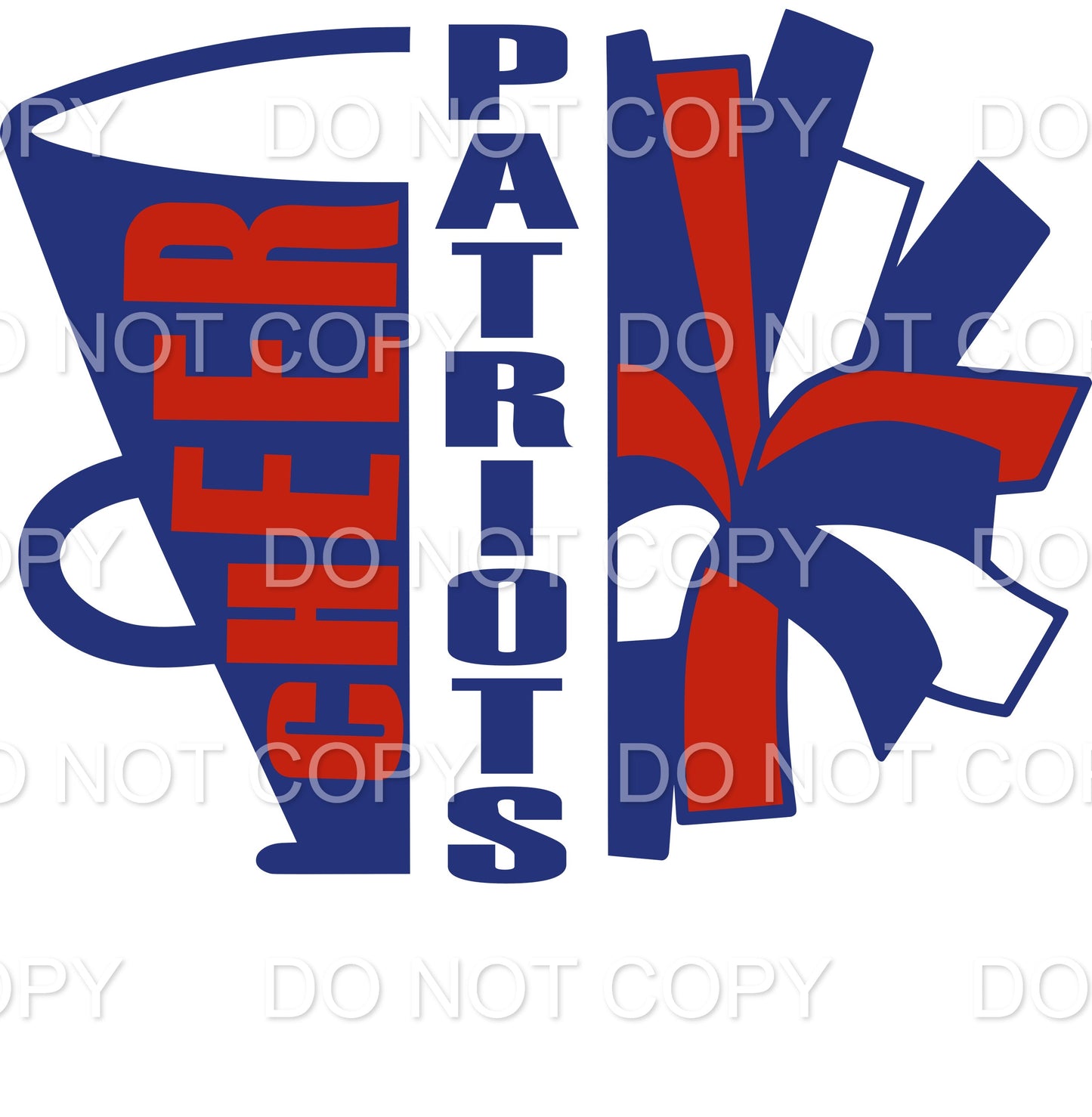 Patroits Megaphone Pom Pom (Sublimation)
