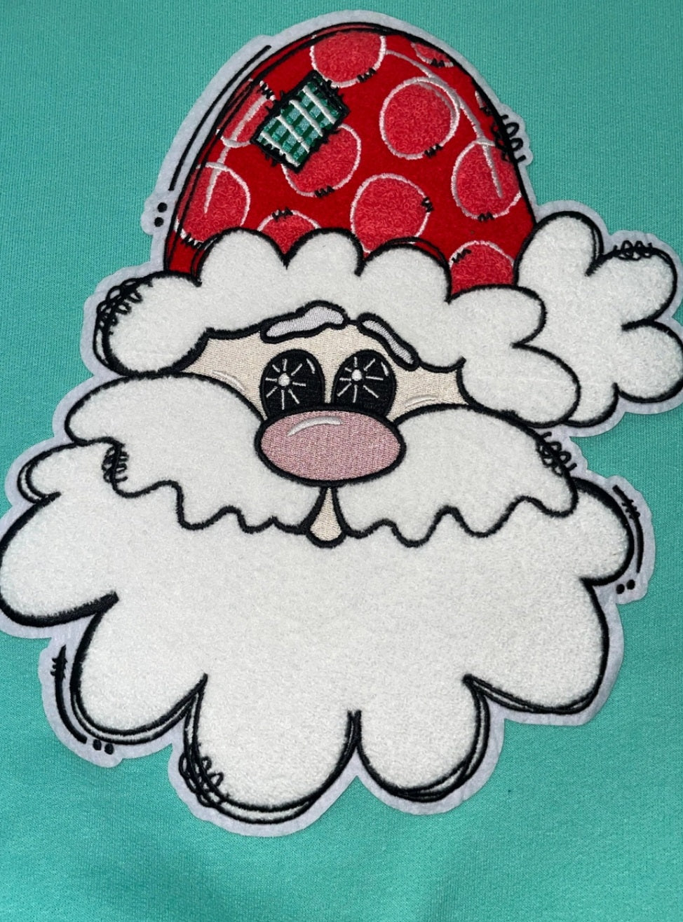 Whimsical Santa Patch Chenille Patch
