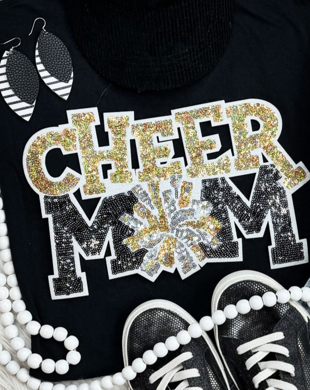 "Cheer Mom" Sequin Patch