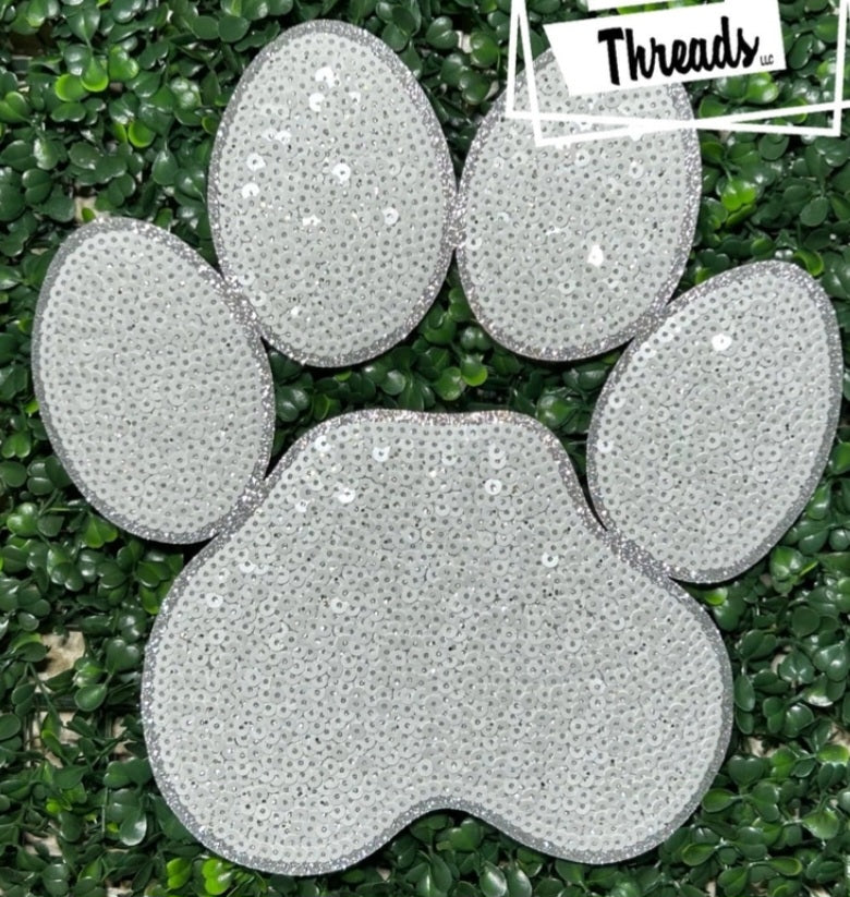 Paw Sequin Patch