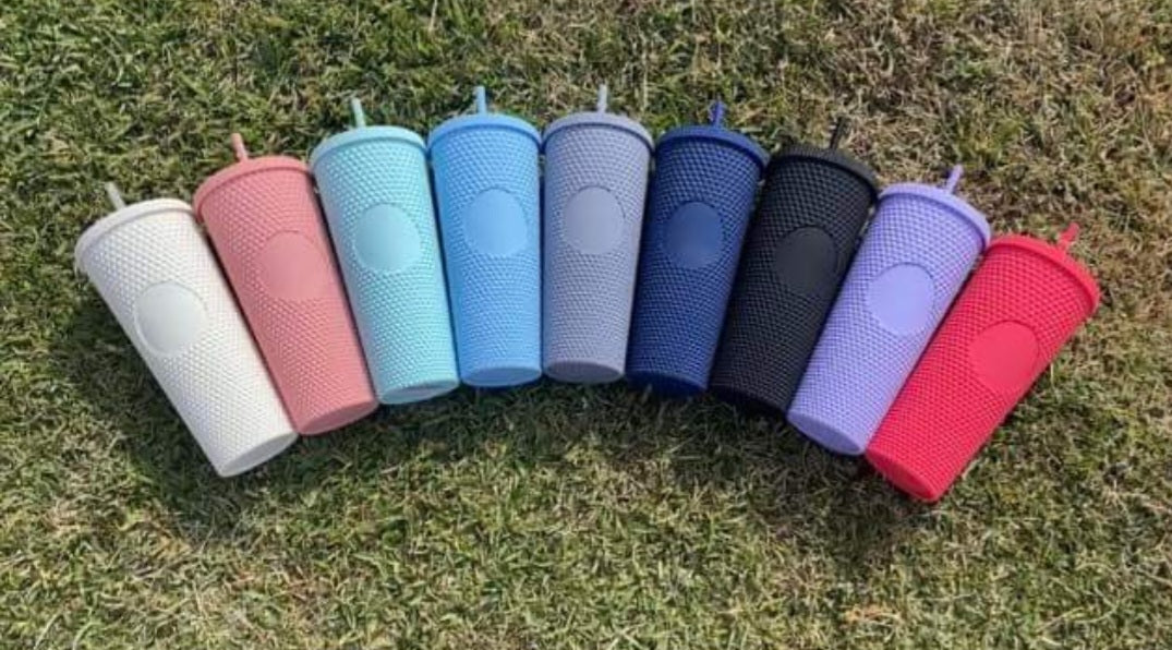 24oz Matte Arcylic Studded Tumblers