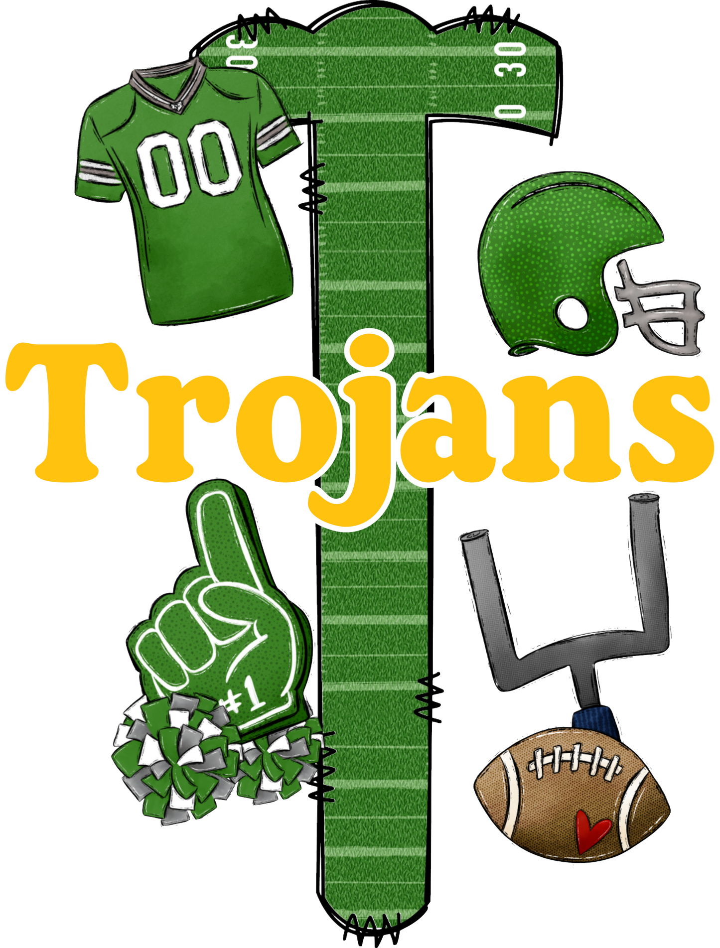 TROJANS LETTER FOOTBALL FIELD (Direct To Film)