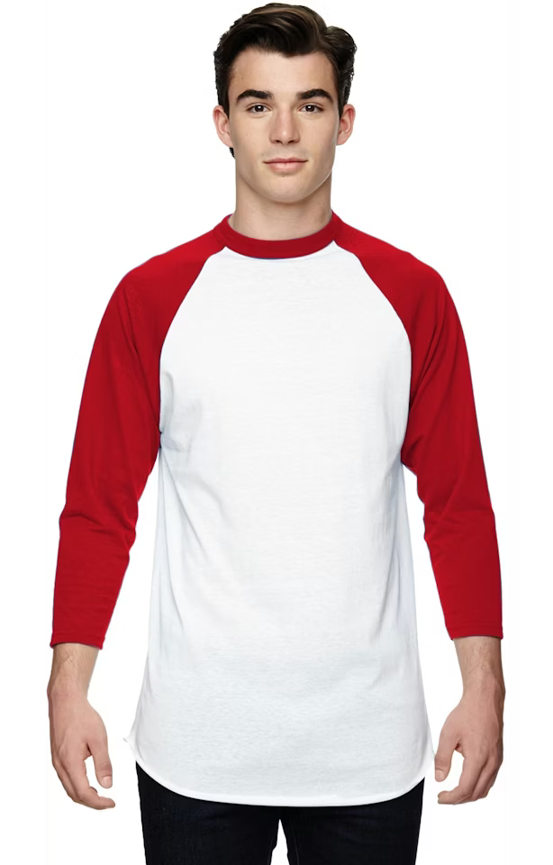 Augusta - Raglan - Red/White