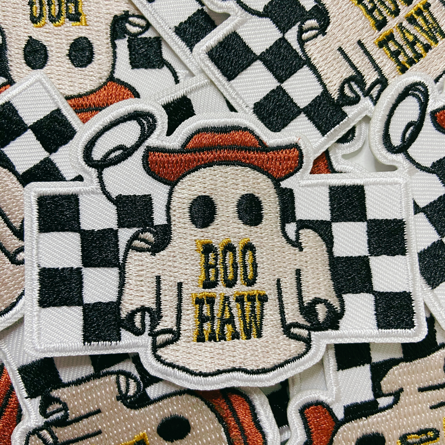3" Boo Haw Cowboy Ghost - Embroidered Hat Patch