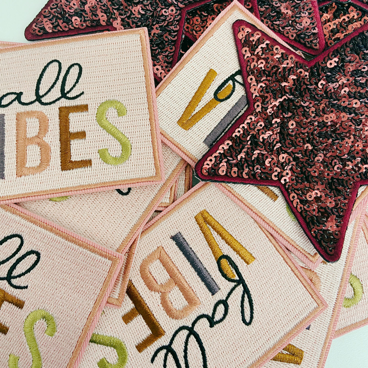 4" Fall Vibes - Embroidered Hat Patch