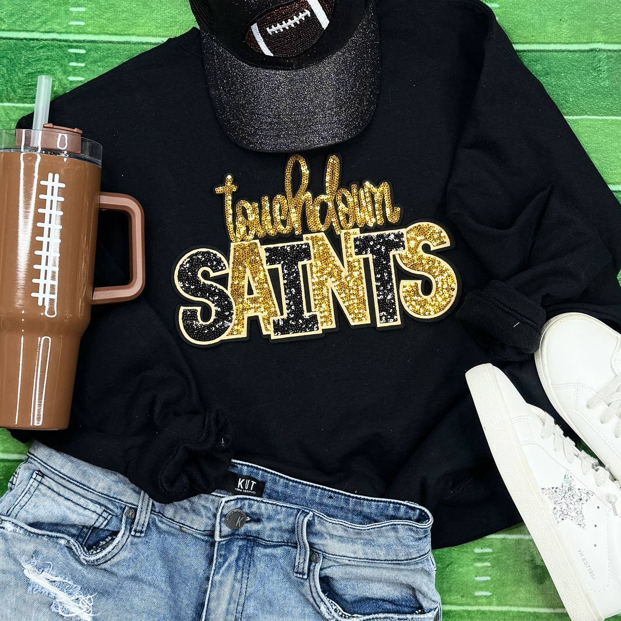 Touchdown Saints Sequin Patch