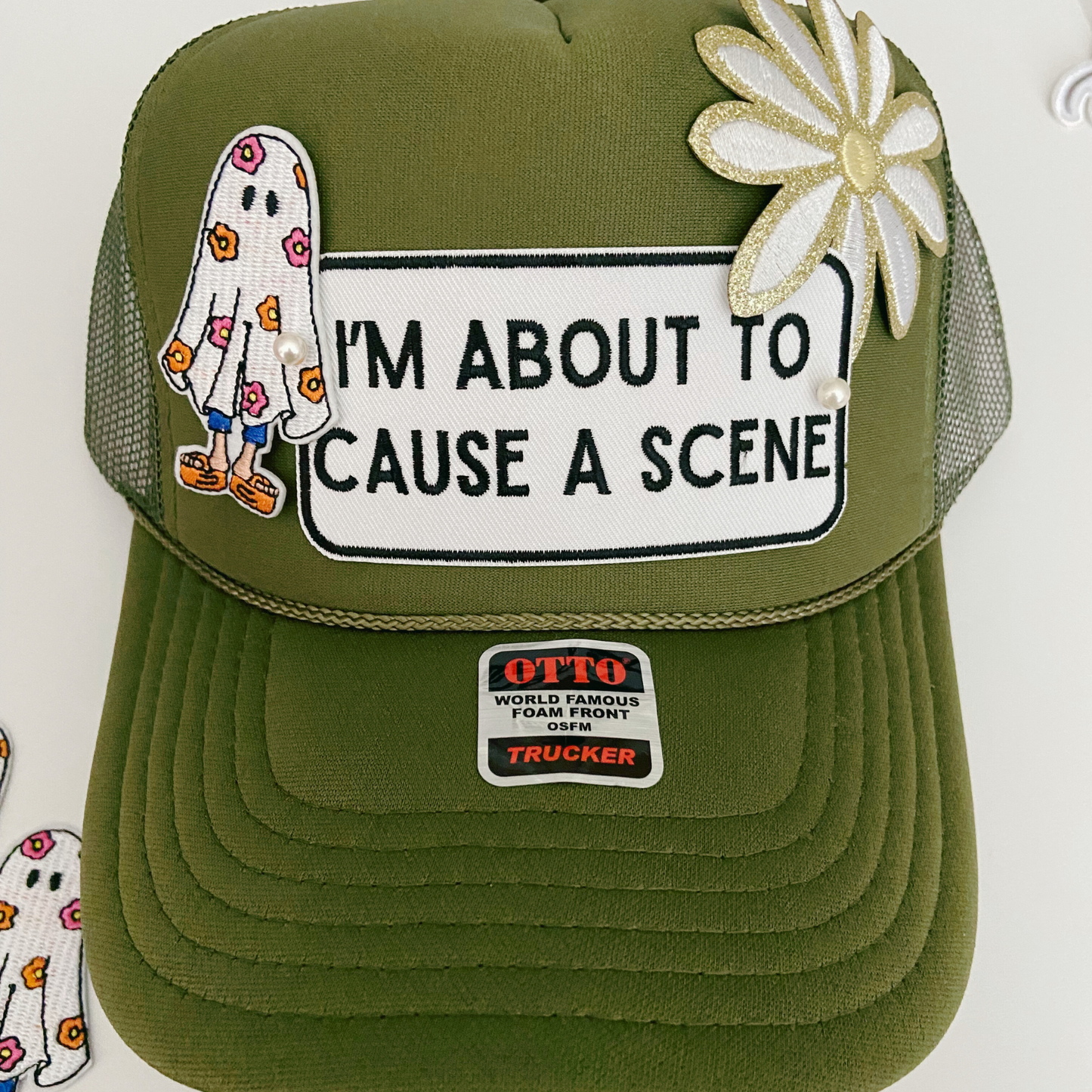 2" Lizzie Ghost - Embroidered Hat Patch