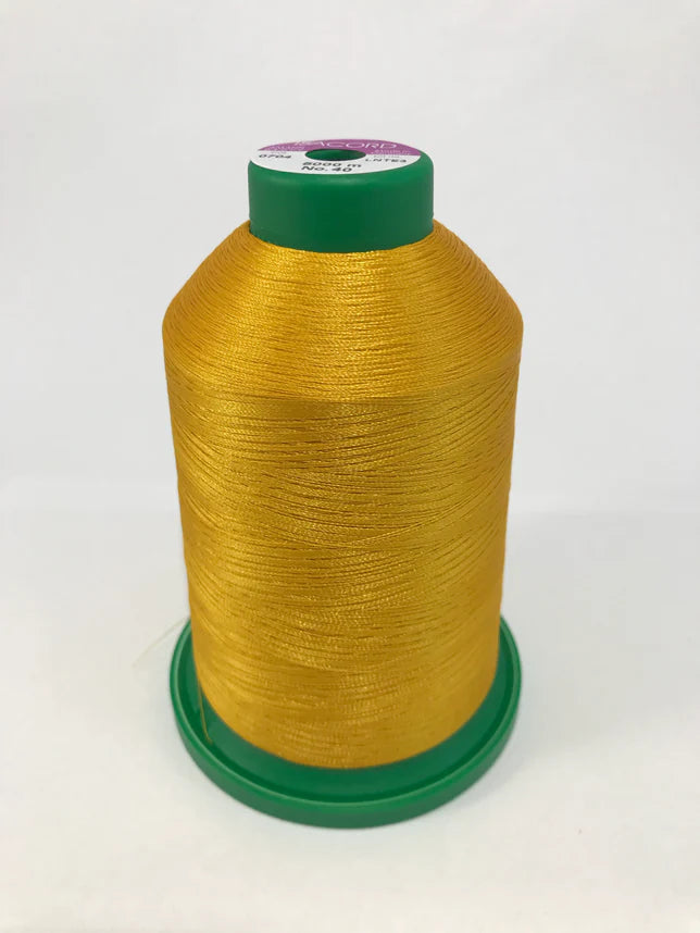 0704 Gold- Isacord Embroidery Thread 40WT 5000M