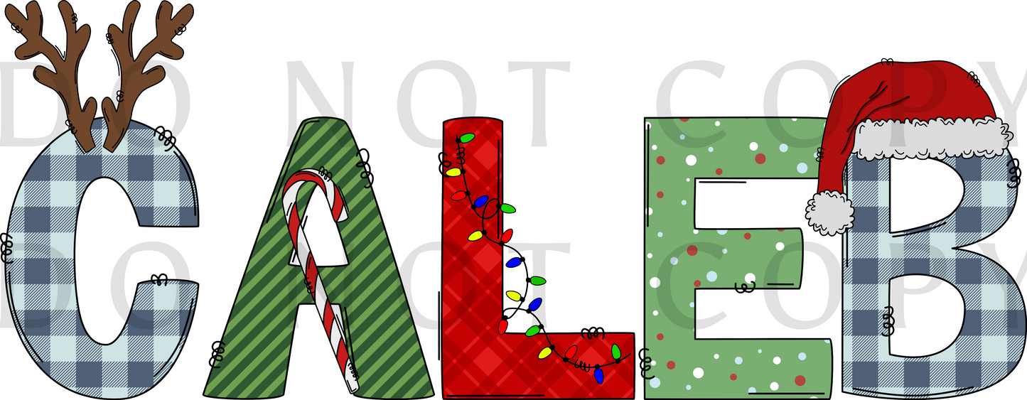 Christmas Doodle Name (Direct To Film)