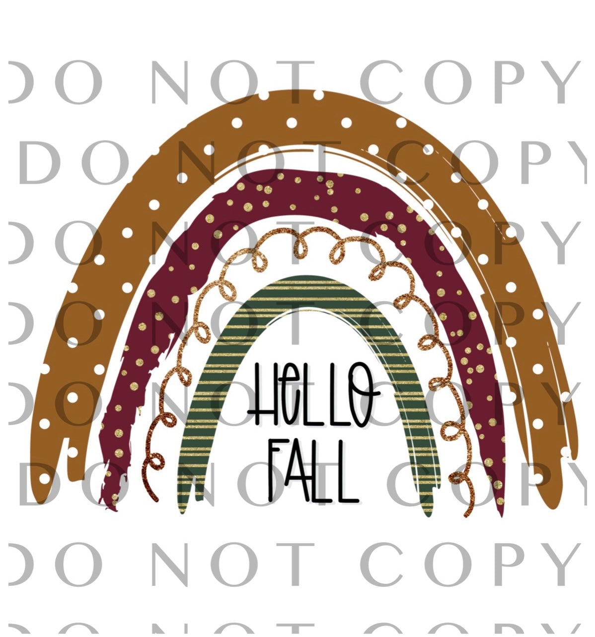 Hello Fall Rainbow Full Color (Adult)