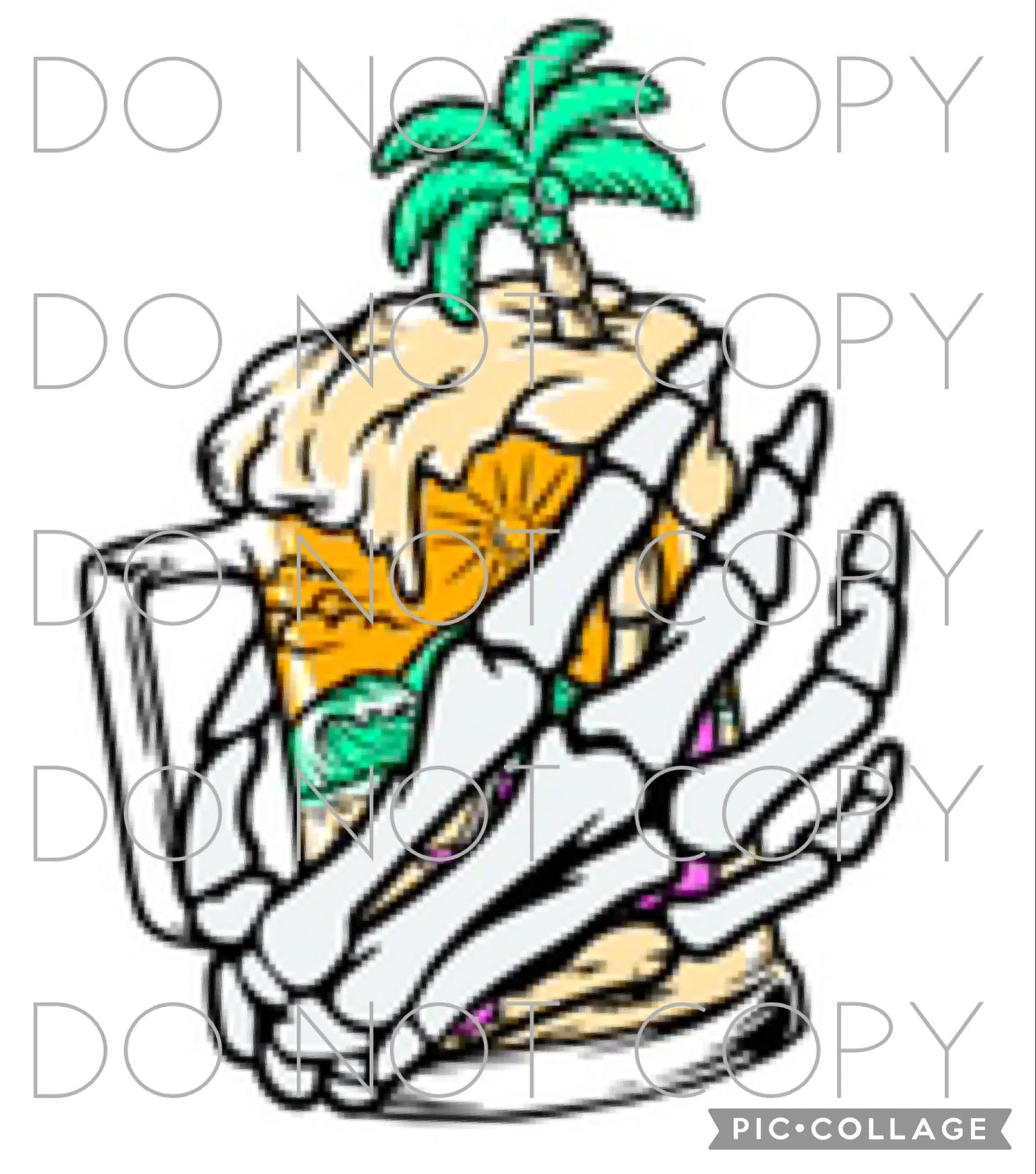 Beer Stein with Skeleton Hand (Direct To Film)