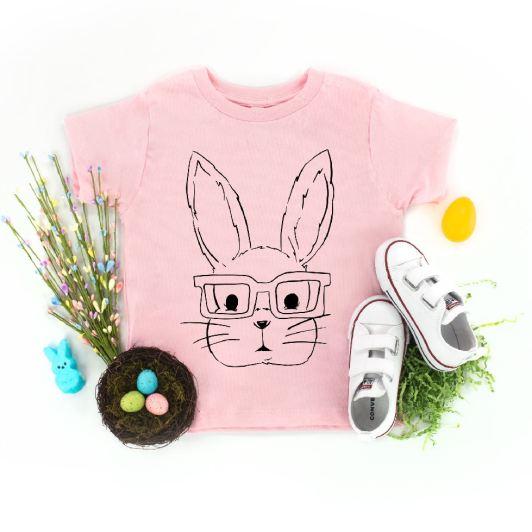 Easter Bunny with Glasses Single Color (Adult & Youth)