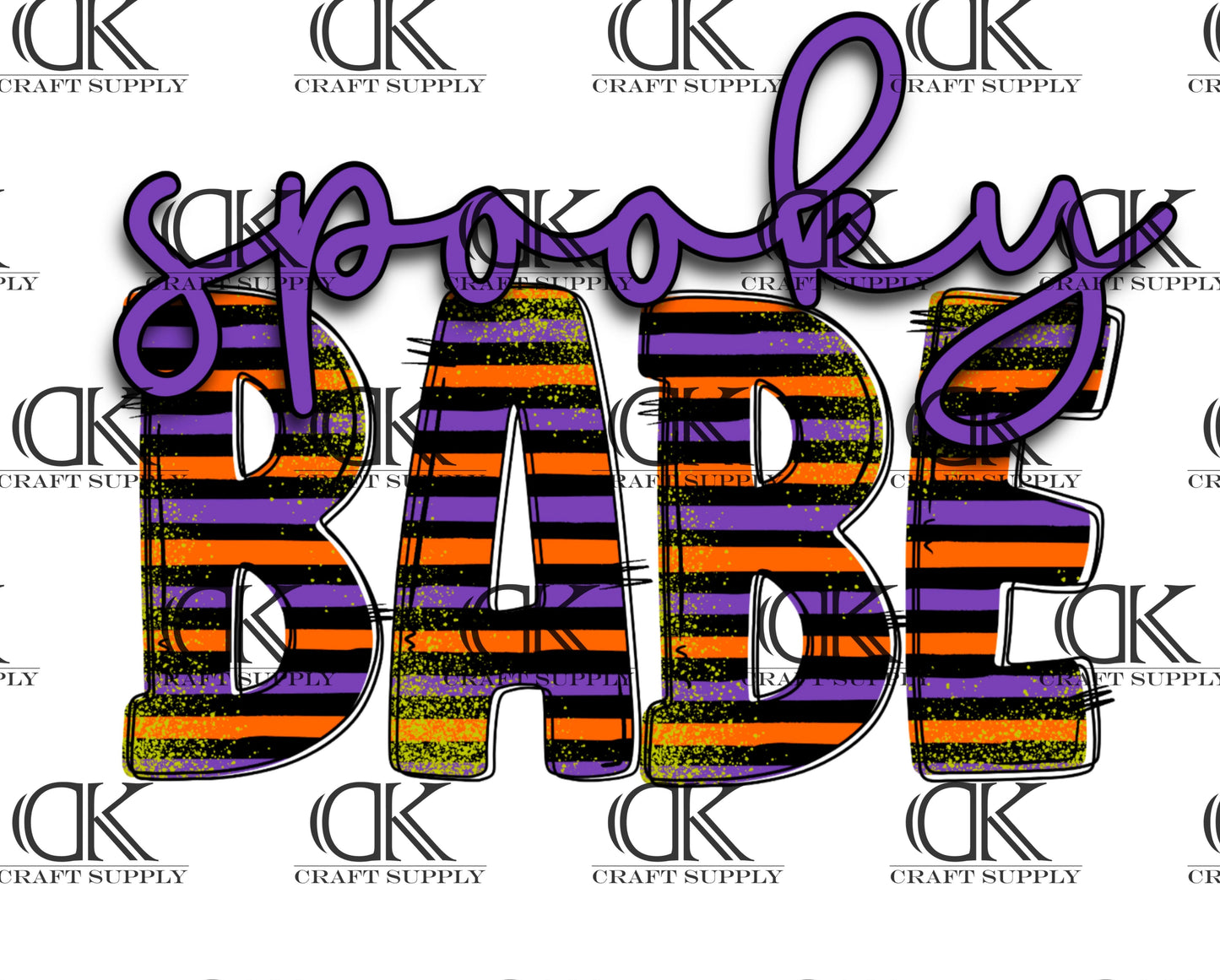 Spooky Family Orange, Black and Purple (Direct To Film)