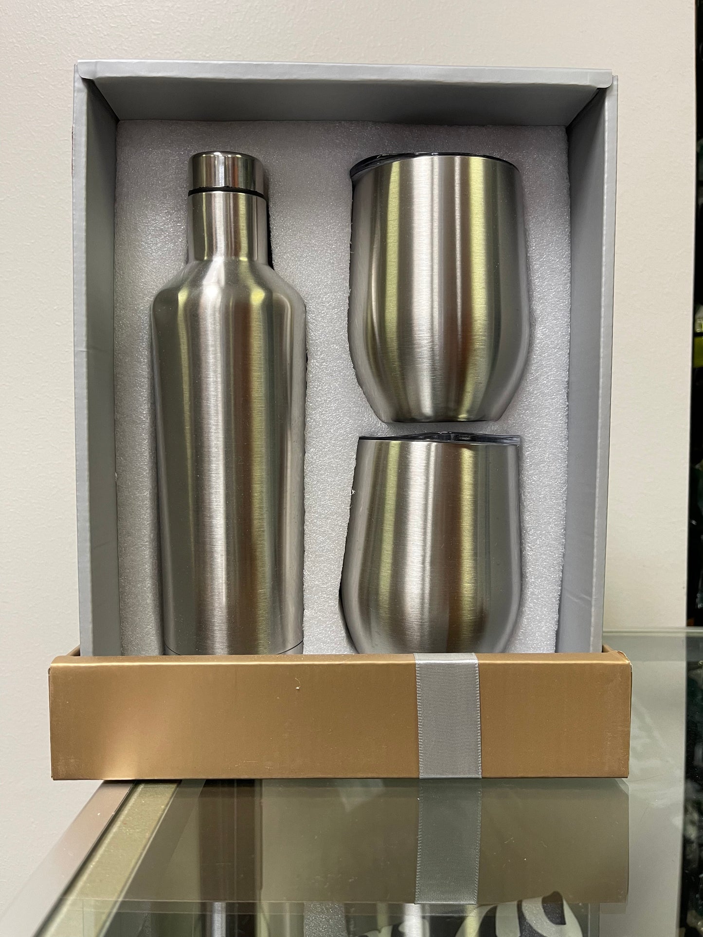 Stainless Steel Wine Tumbler Gift Set
