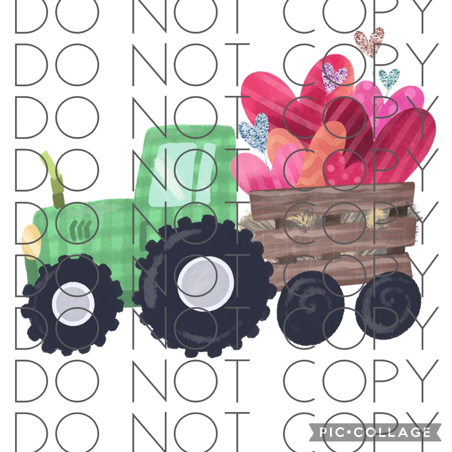 Green Valentine Tractor (Direct To Film)
