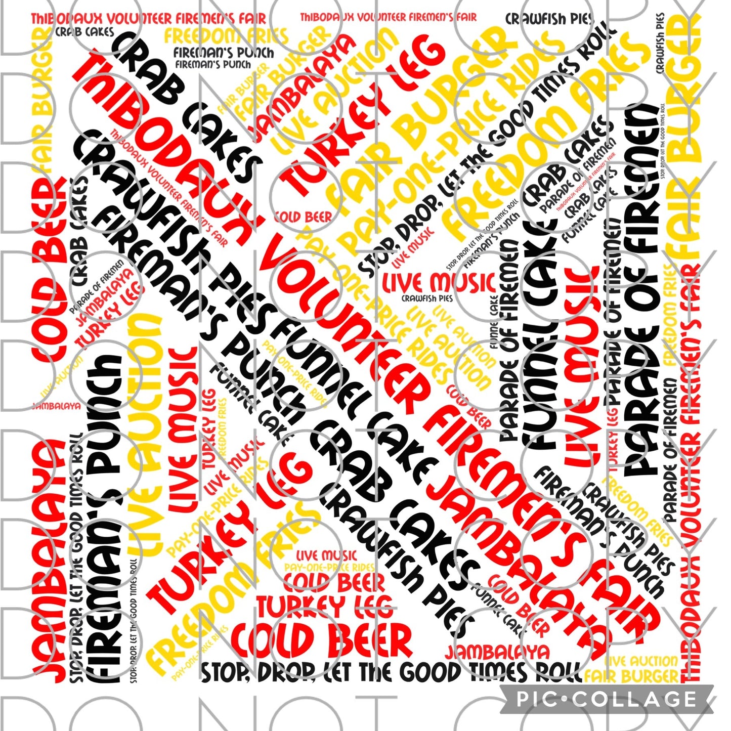 Firemen’s Fair Word Art (Direct To Film)