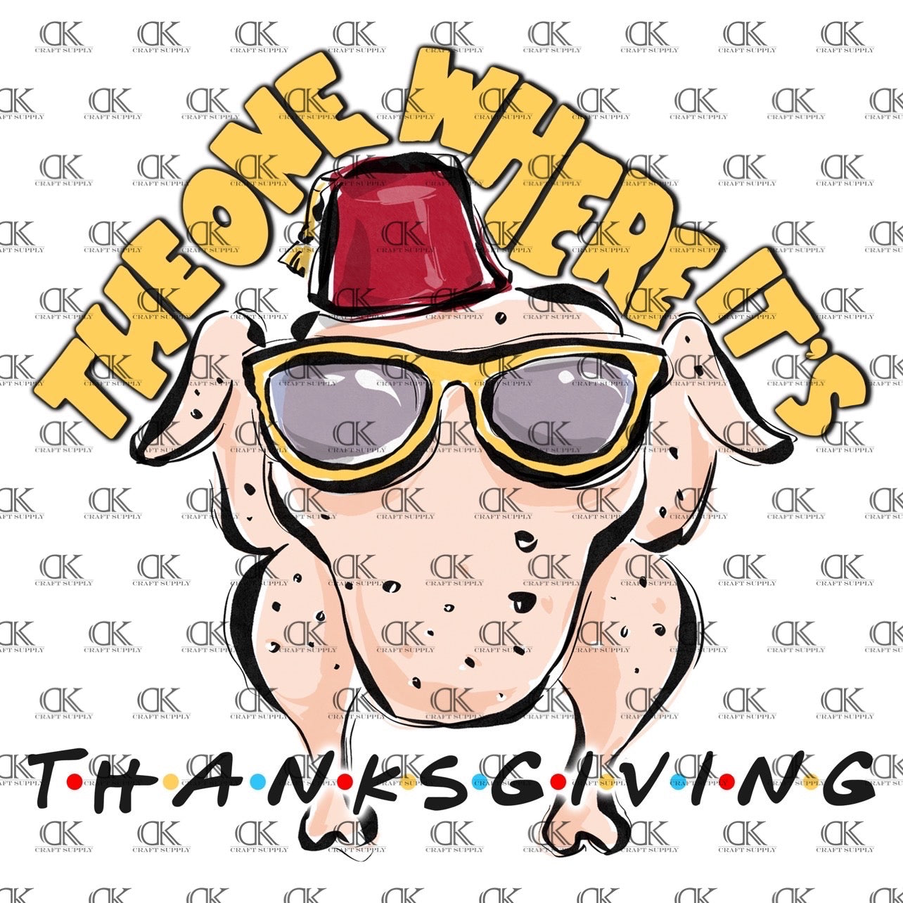 The One Where It’s Thanksgiving Full Color (Adult)