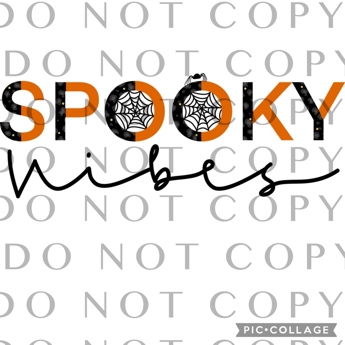 Spooky Vibes Orange and Black Full Color (Adult)