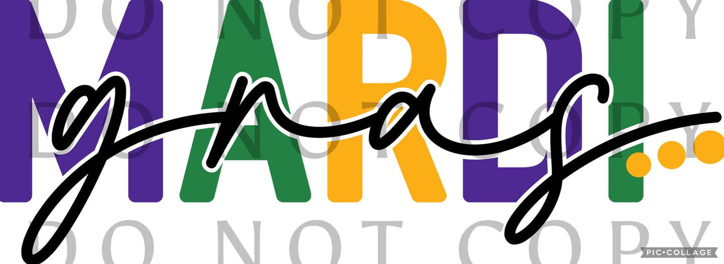 Mardi Gras PGG & Black (Direct To Film)