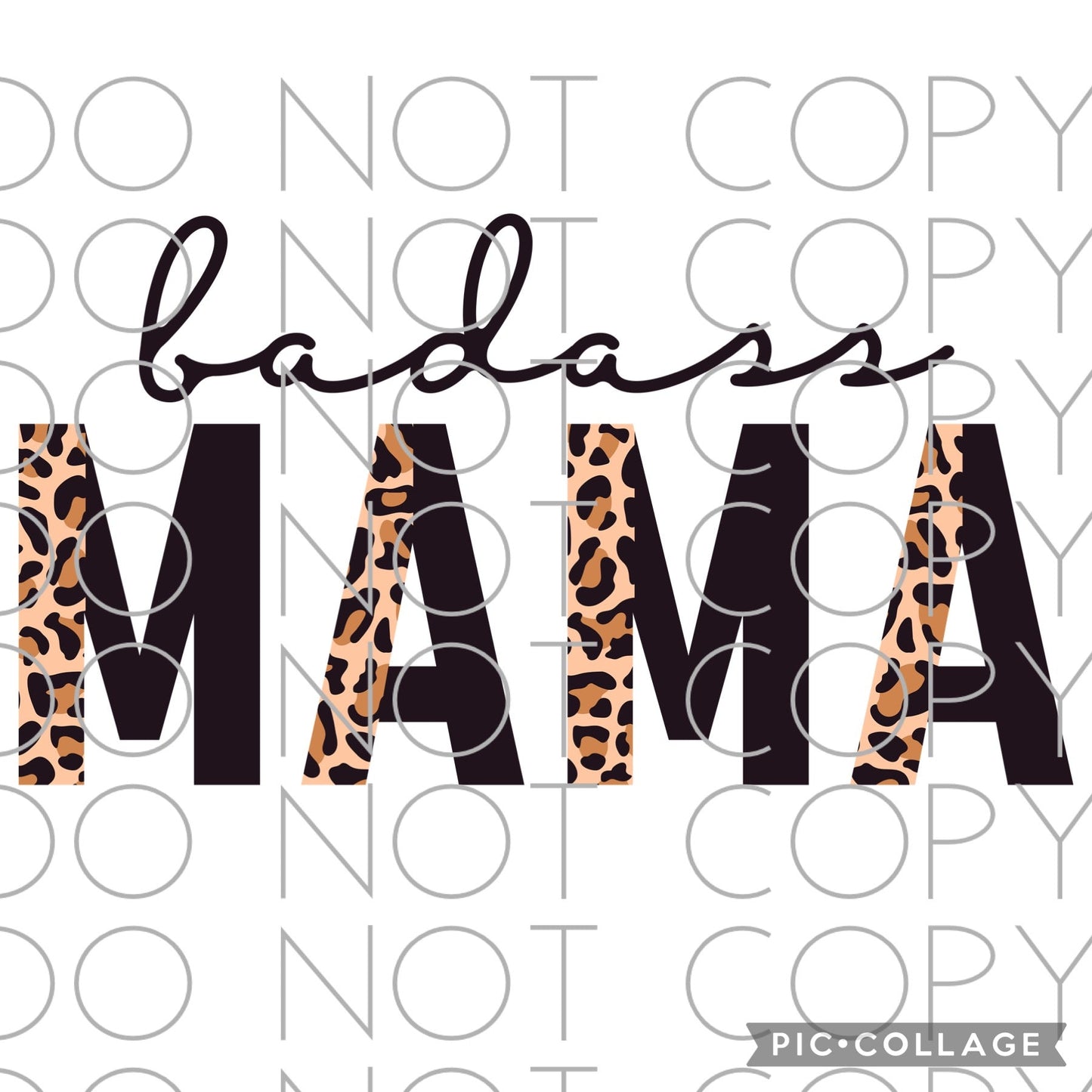 Badass Mama with Leopard Full Color (Adult)