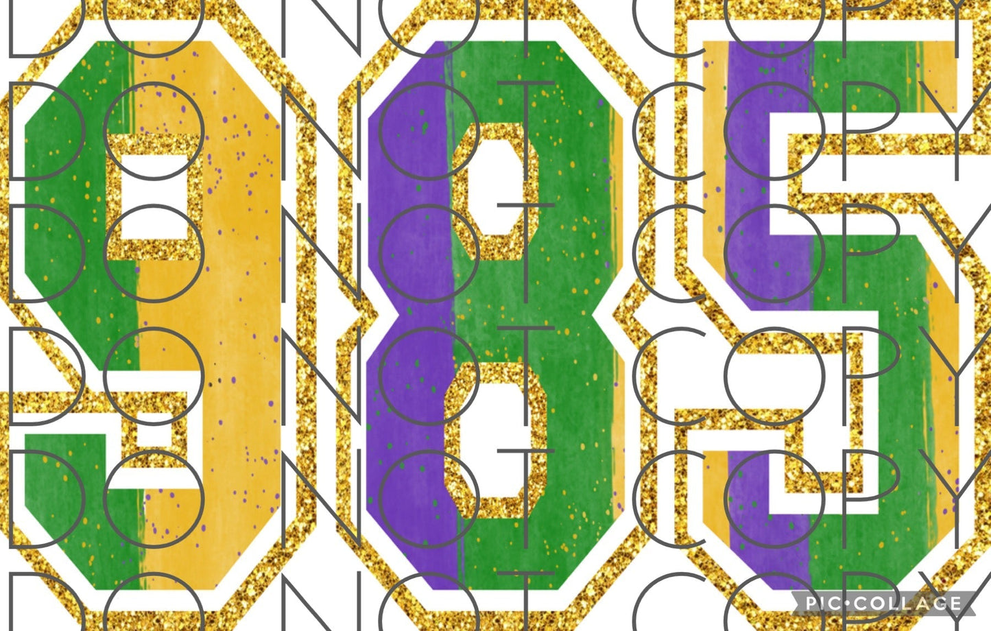 985 Mardi Gras Colors (Sublimation)