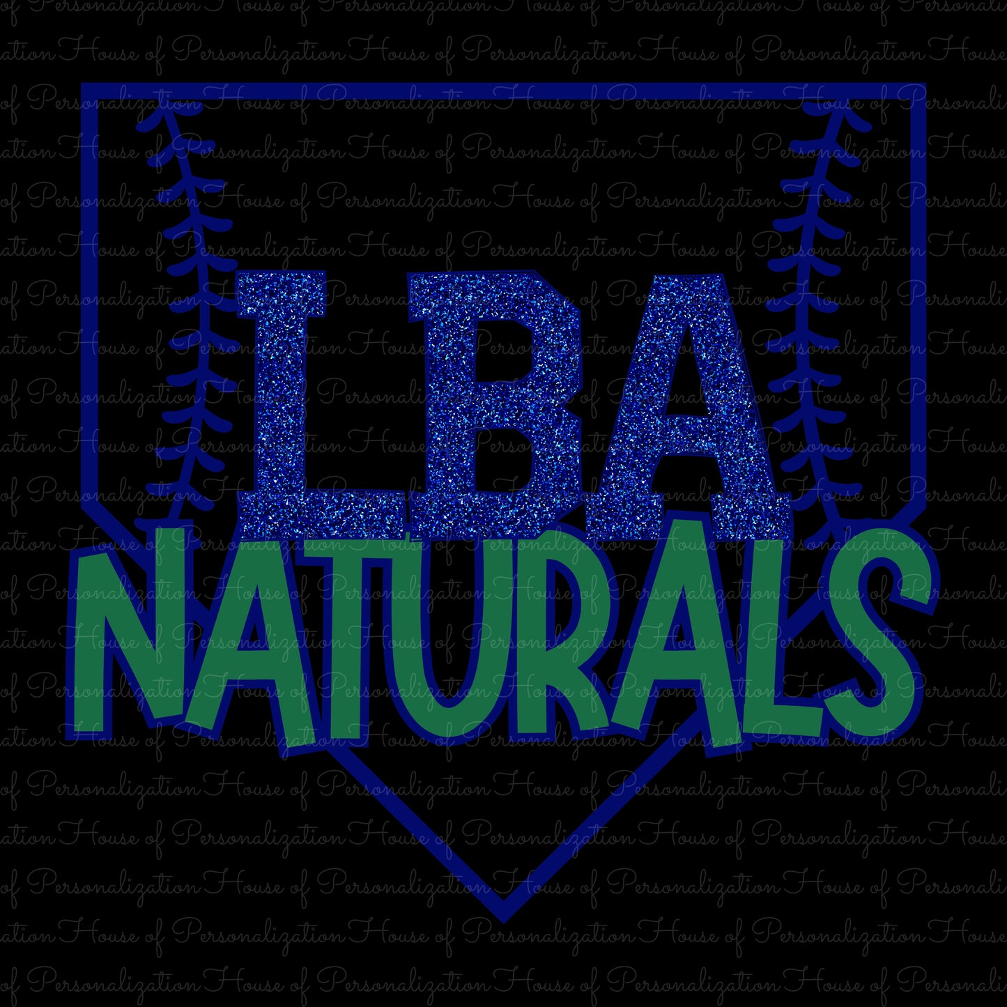 LBA Glitter Naturals Green Glitter(Direct To Film)