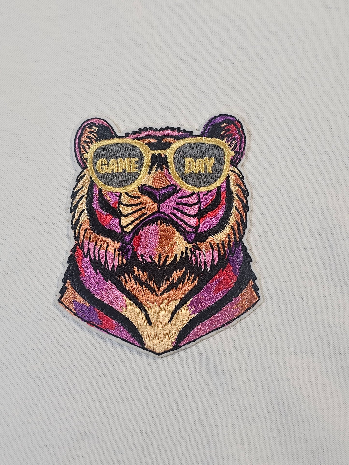 Tiger Game Day Embroidered Hat Patch 3"