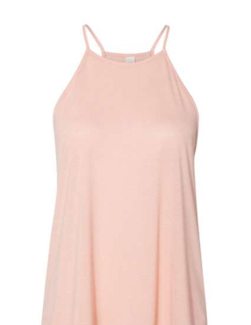 Peach - BELLA + CANVAS - Women's Flowy High-Neck Tank