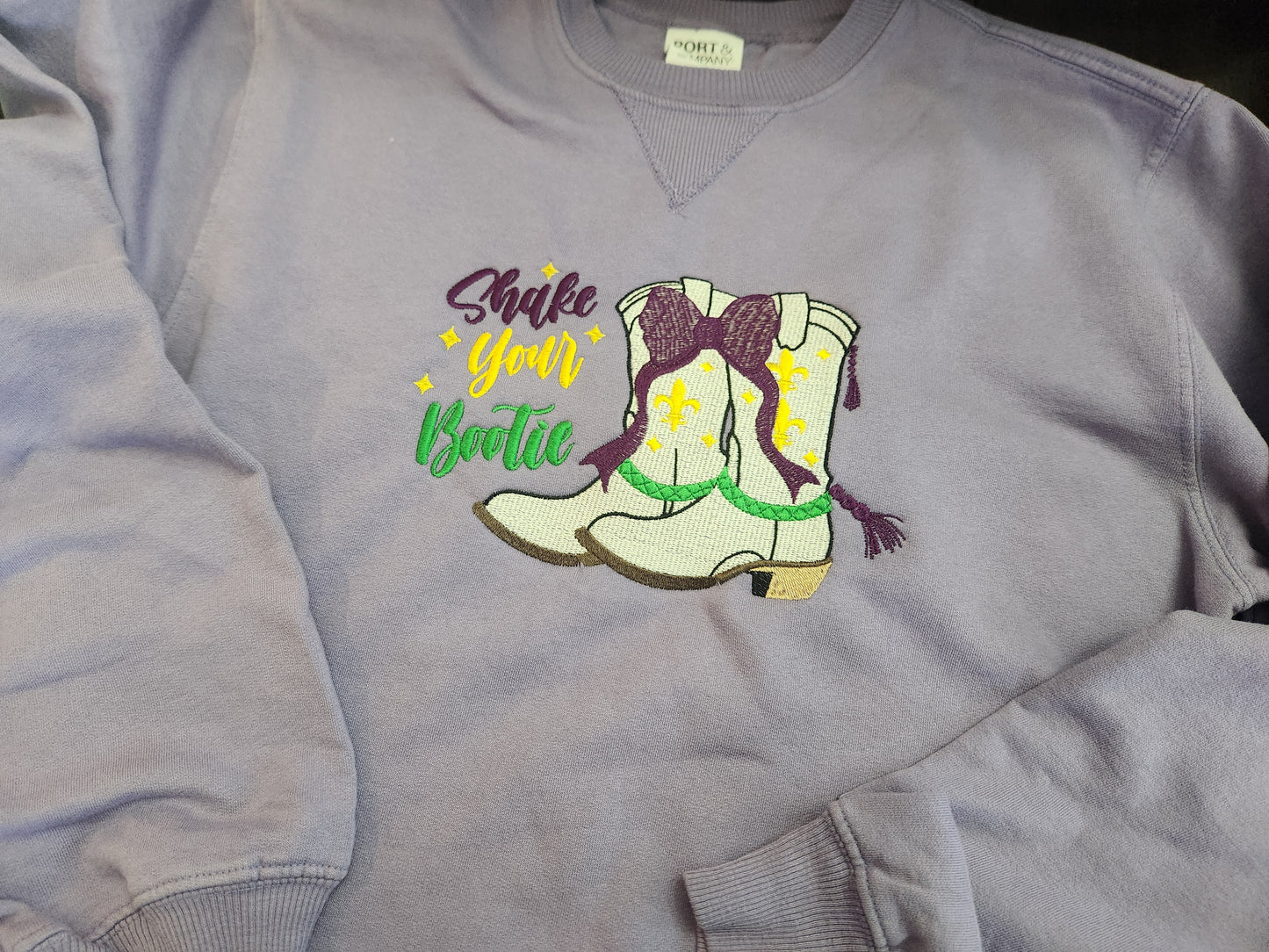 Shake Your Booties Embroidered Sweatshirt