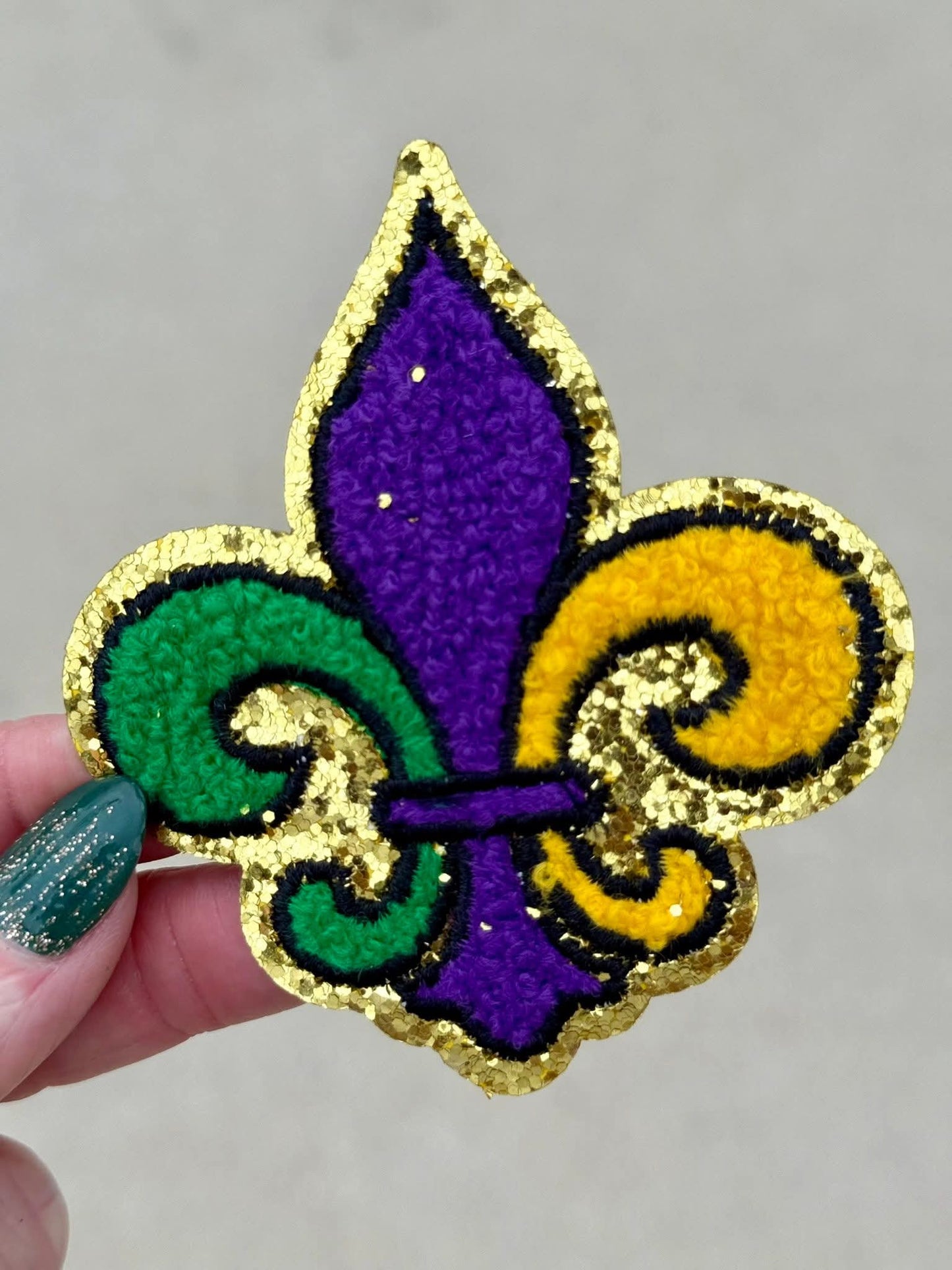 Mardi Gras Fleur-De-Lis OSC Embroidered Patch
