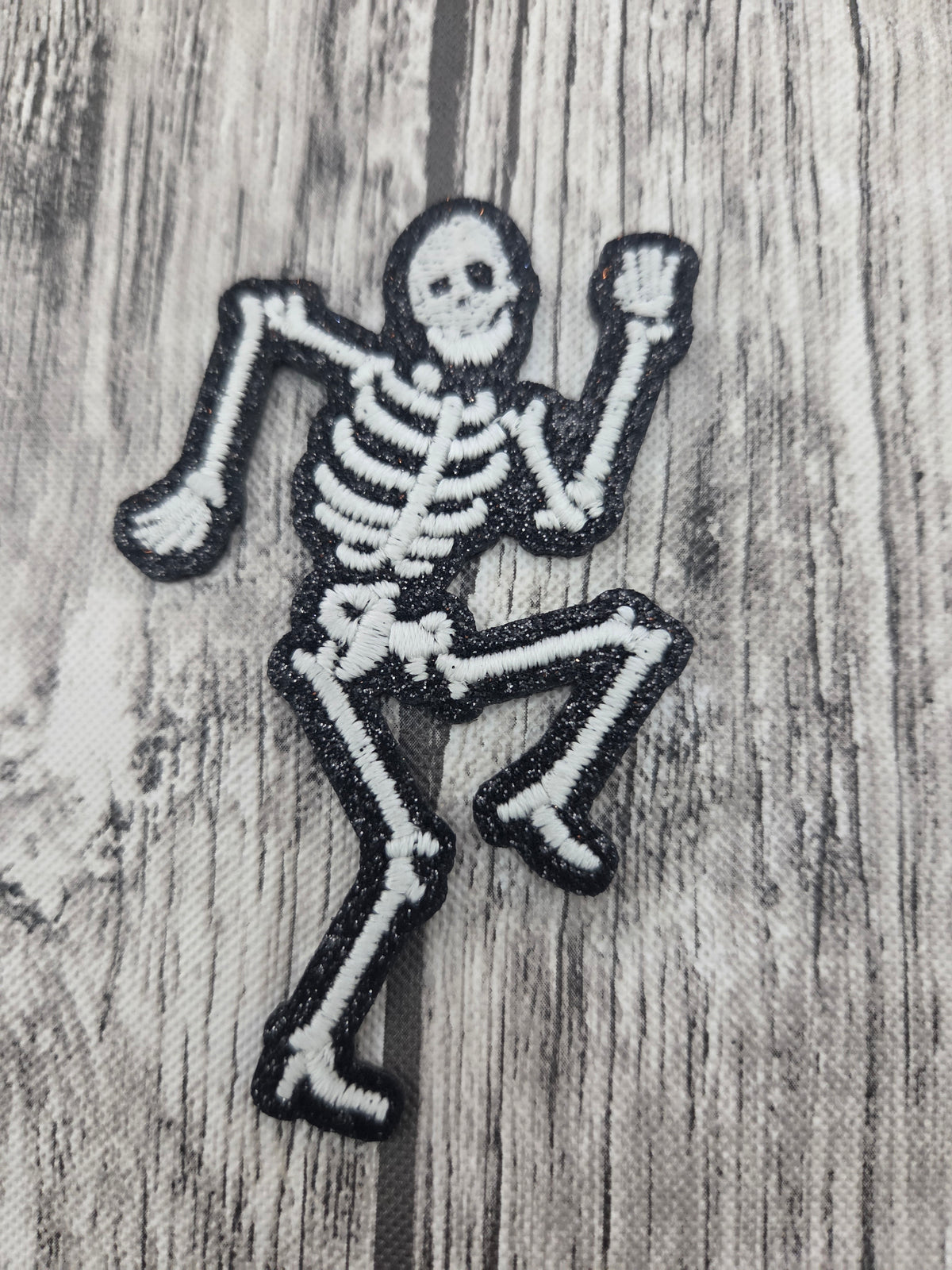 Skeleton Glow Embroidered Patch