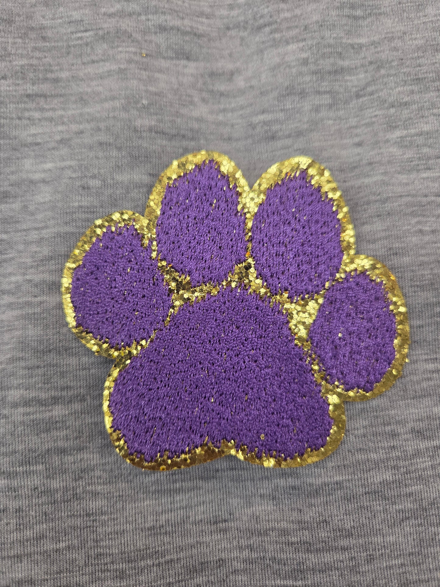 Embroidered Paw Purple Patch