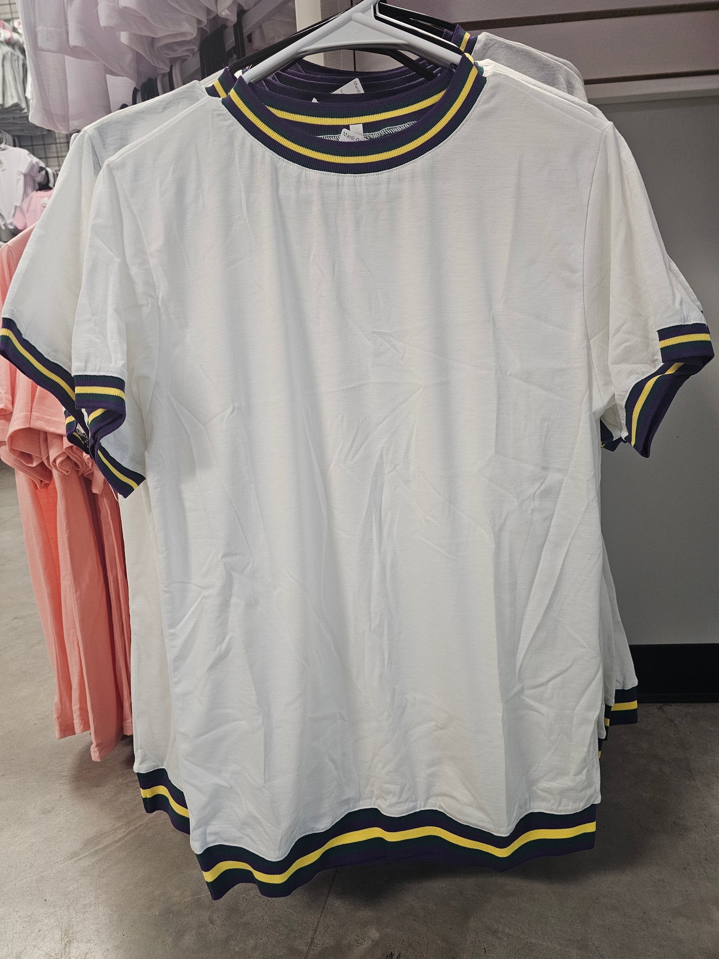 Mardi Gras PGG Ringer White Body