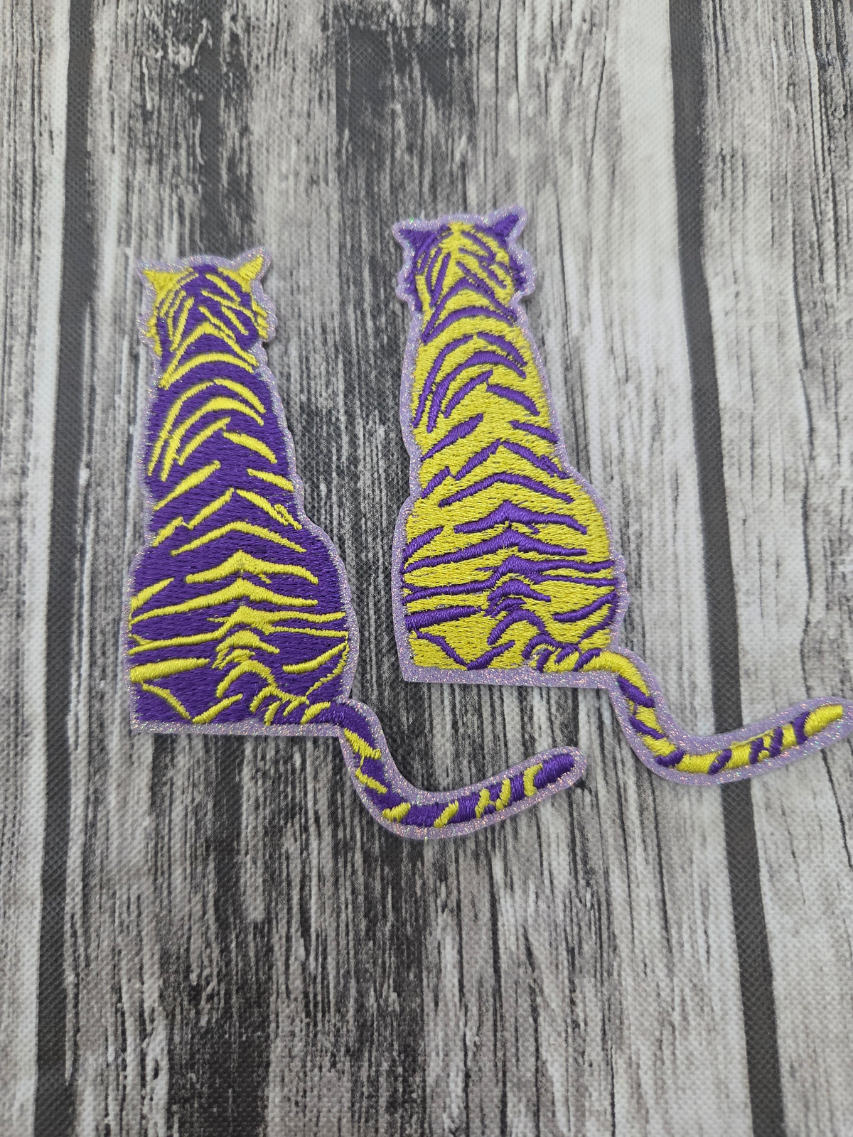 Stripes Tiger Embroidered Patch