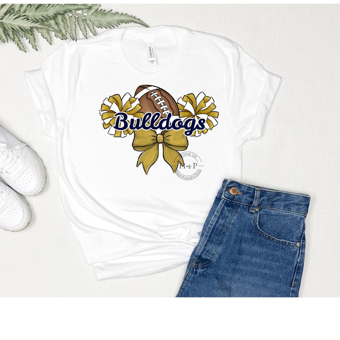 Bulldogs Football Bow (Direct To Film)