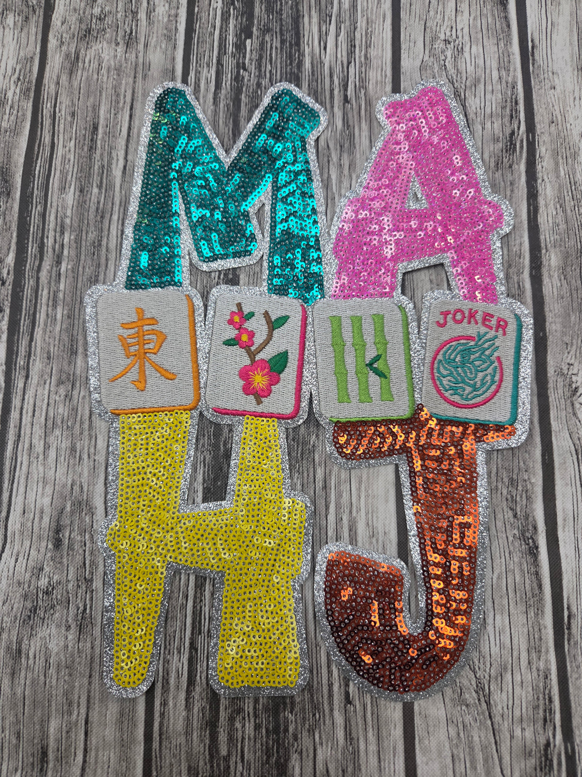 Mah Jong Sequin Patch