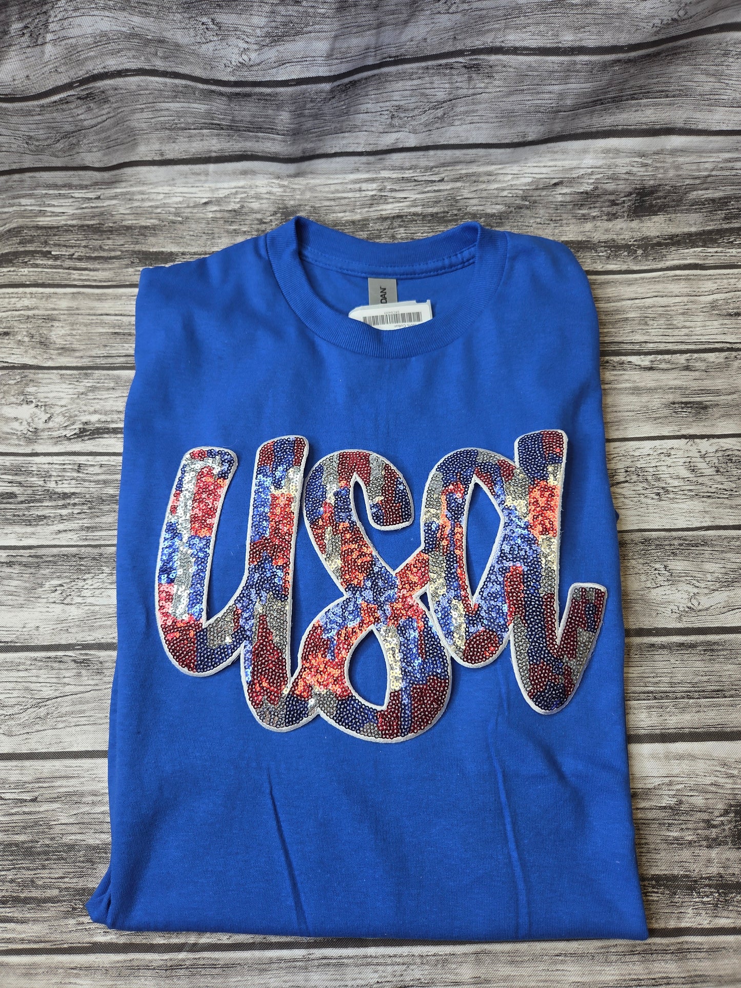 Sequin USA Camo Patch