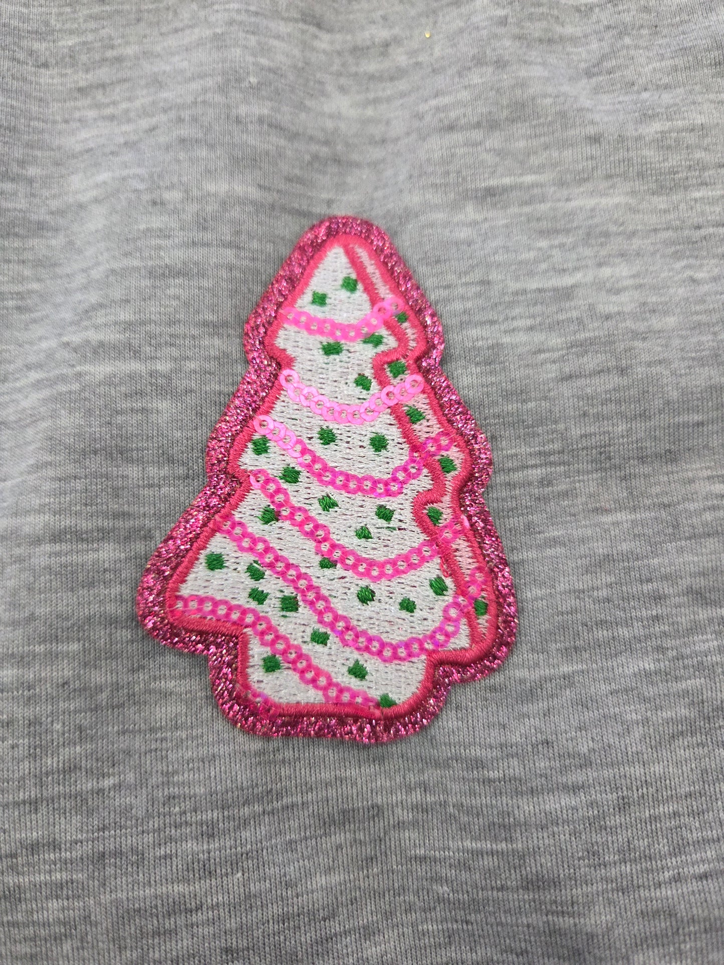 Embroidered Pink Tree Patch