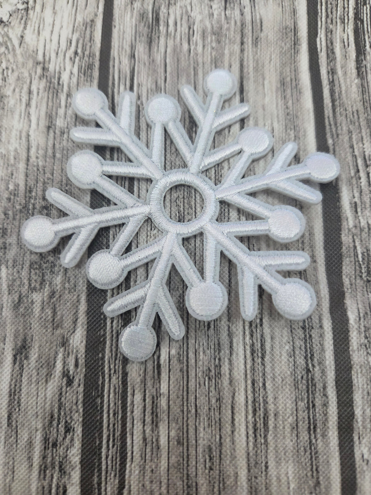Snowflake Embroidered Patch
