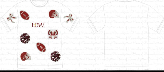 EDW BOWTIFUL GAMEDAY SEQUIN TEE