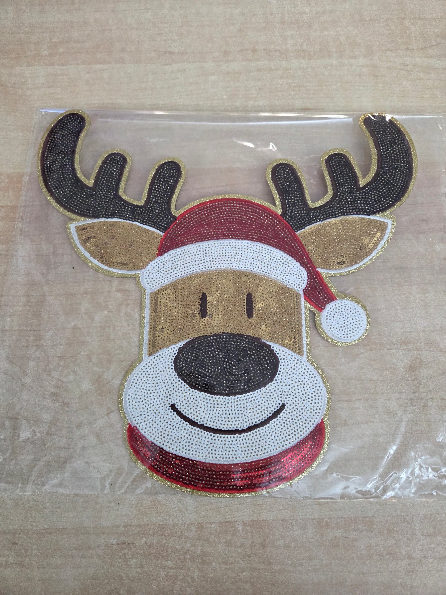 Reindeer Sequin Patch
