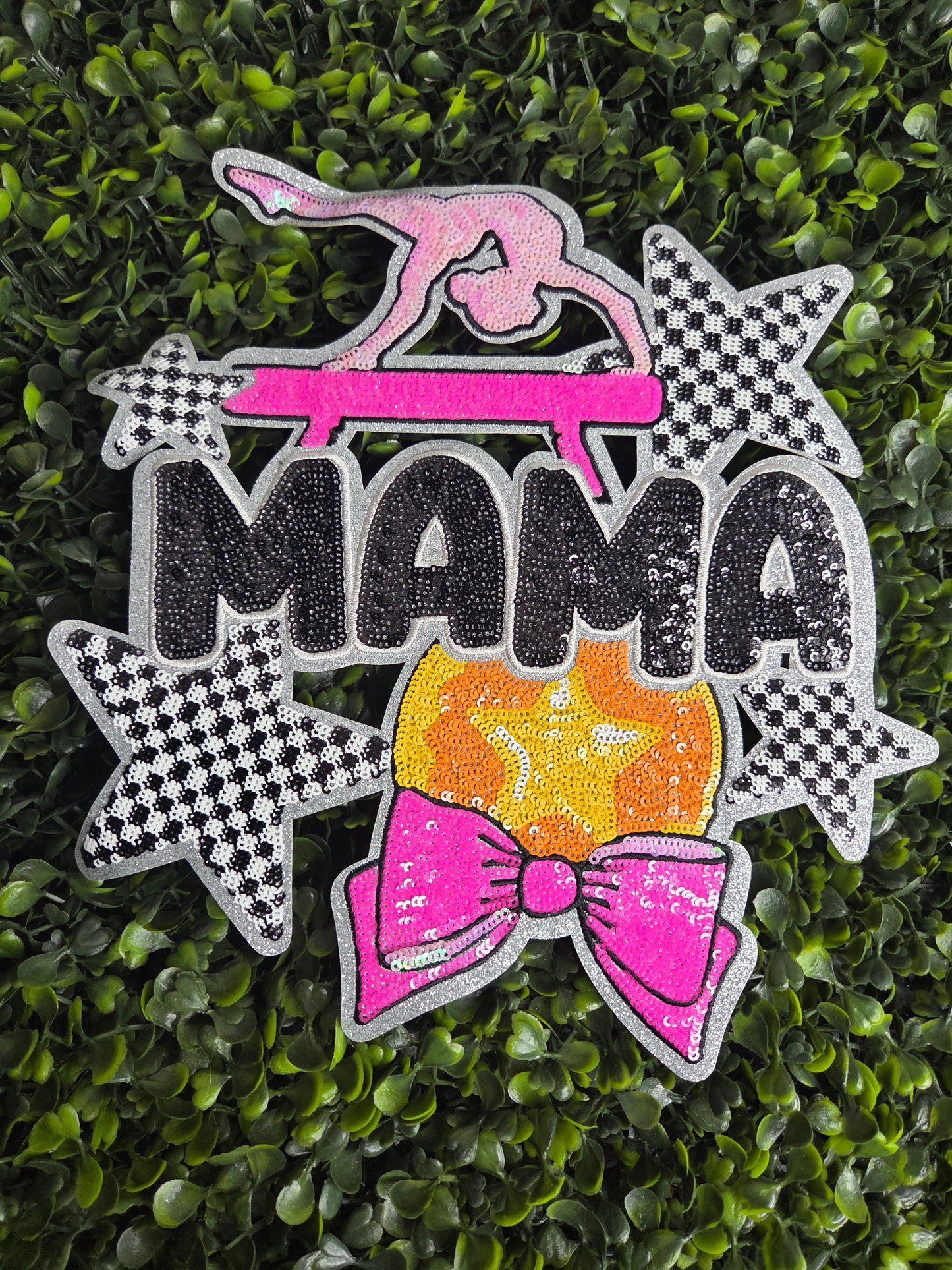 Gymnastics MAMA Sequin Patch