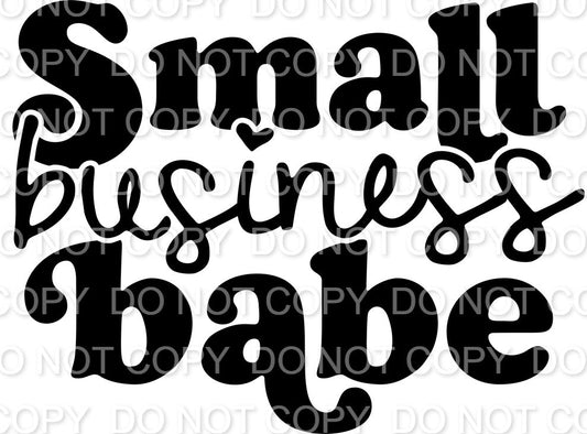 Small Business Babe Bubble Font (Direct To Film)