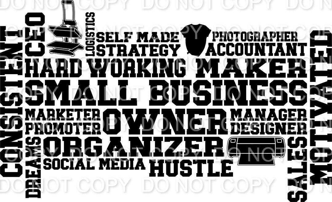 Small Business Word Art (Sublimation)