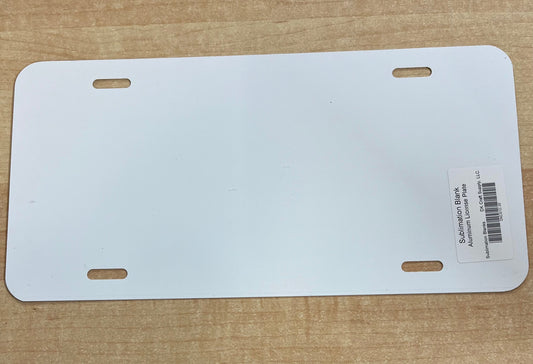 Sublimation Aluminum License Plate 6"x11"