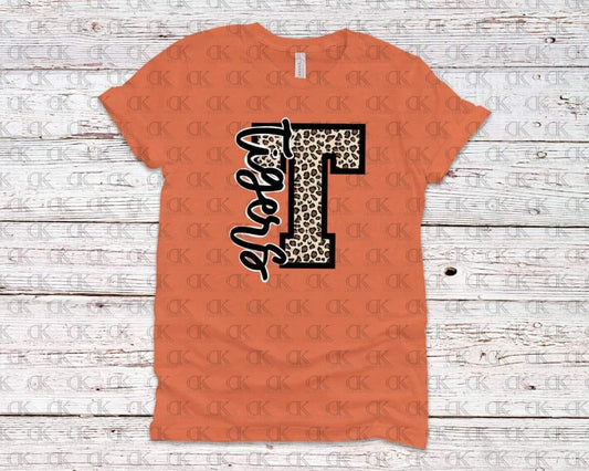 Full Color Leopard Team Spirit Adult (11”) Screenprint