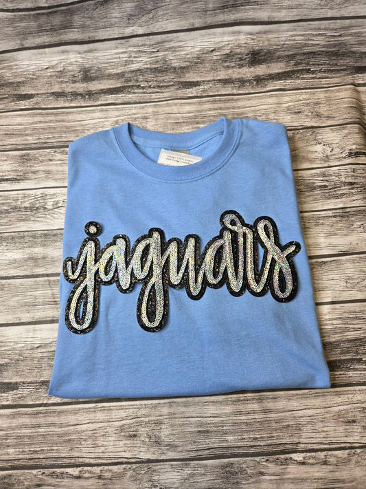 "Jaguars" 11.6"W X 6.5"H Mascot Sequin Patch