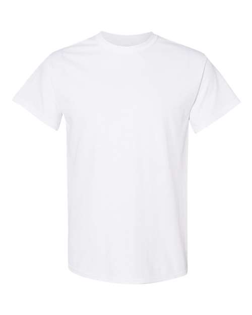 White Gildan Heavy Cotton T-Shirt